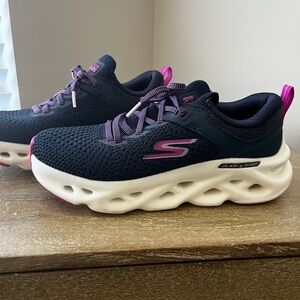 Skechers Black and Pink Athletic Shoes